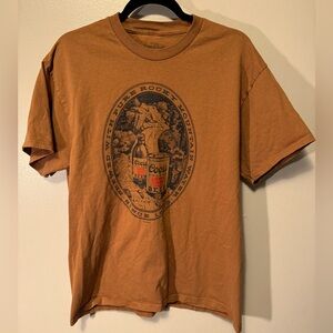 Vintage Coors Banquet Beer Tee | Tee Luv Large Brown Graphic Shirt